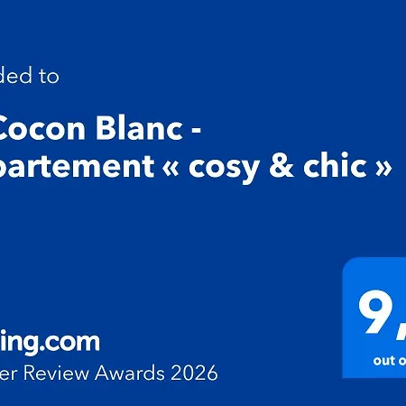 Le Cocon Blanc - « cosy & Chic » Apartment